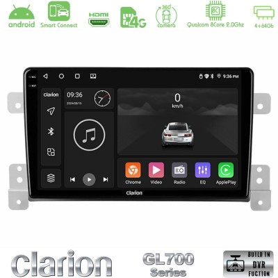 Clarion GL700 Series 8Core Android ClarionOS 4+64GB Suzuki Grand Vitara Navigation Multimedia Tablet 9" Με Carplay & Android Aut
