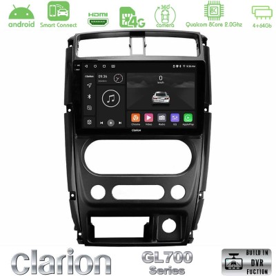 Clarion GL700 Series 8Core Android ClarionOS 4+64GB Suzuki Jimny 2007-2017 Navigation Multimedia Tablet 9" Με Carplay & Android 