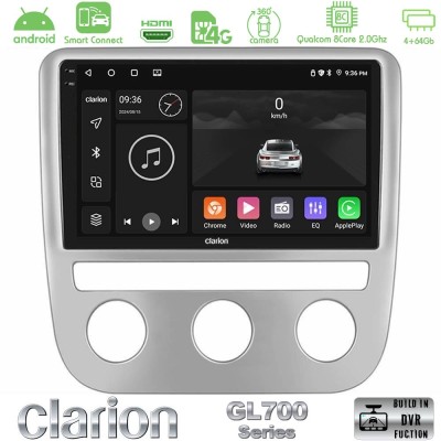 Clarion GL700 Series 8Core Android ClarionOS 4+64GB VW Scirocco / Eos Navigation Multimedia Tablet 9" Με Carplay & Android Auto