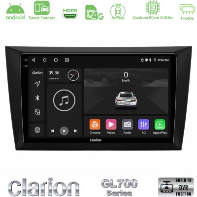 Clarion GL700 Series 8Core Android ClarionOS 4+64GB Vw Golf 6 Navigation Multimedia Tablet 9" Με Carplay & Android Auto