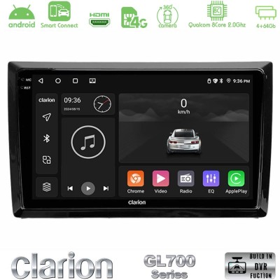 Clarion GL700 Series 8Core Android ClarionOS 4+64GB VW Beetle Navigation Multimedia Tablet 9" Με Carplay & Android Auto