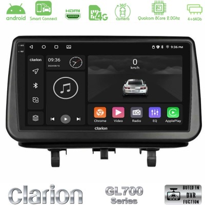 Clarion GL700 Series Opel Meriva B 2010-2017 8Core Android ClarionOS 4+64GB Navigation Multimedia Tablet 9" Με Carplay & Android