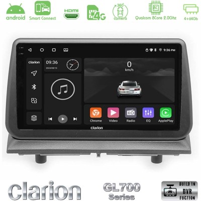 Clarion GL700 Series Dodge Nitro 2007-2011 8Core Android ClarionOS 4+64GB Navigation Multimedia Tablet 9" Με Carplay & Android A