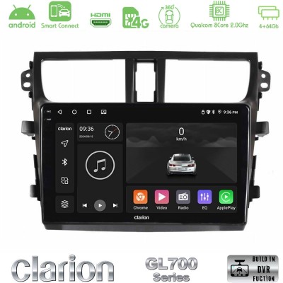 Clarion GL700 Series Suzuki Celerio 2014-2020 8Core Android ClarionOS 4+64GB Navigation Multimedia Tablet 9" Με Carplay & Androi