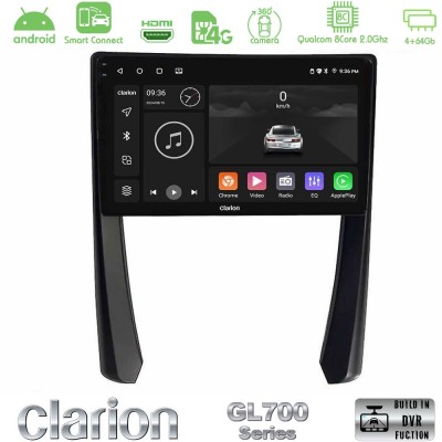 Clarion GL700 Series 8Core Android ClarionOS 4+64GB Porsche 911/Cayman/Boxster Navigation Multimedia Tablet 9" Με Carplay & Andr