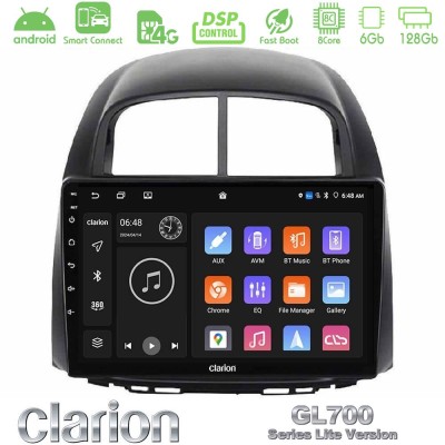 Clarion GL700 Lite Series 8Core Android ClarionOS 6+128GB Daihatsu Sirion/Subaru Justy Navigation Multimedia Tablet 10" Με Carpl