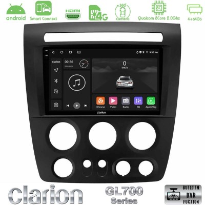 Clarion GL700 Series 8Core Android ClarionOS 4+64GB Hummer H3 2005-2009 Navigation Multimedia Tablet 9" Με Carplay & Android Aut
