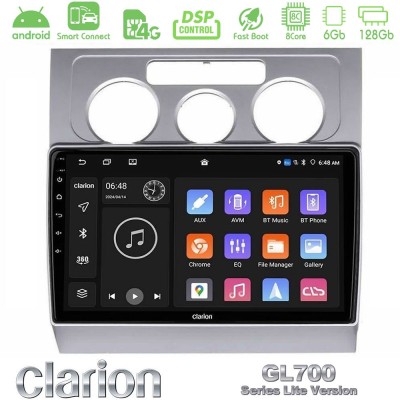 Clarion GL700 Lite Series 8Core Android ClarionOS 6+128GB VW Touran 2003-2011 Navigation Multimedia Tablet 10" Με Carplay & Andr