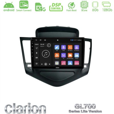 Clarion GL700 Lite Series 8Core Android ClarionOS 6+128GB Chevrolet Cruze 2009-2012 Navigation Multimedia Tablet 9" Με Carplay &