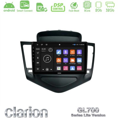 Clarion GL700 Lite Series 8Core Android ClarionOS 2+32GB Chevrolet Cruze 2009-2012 Navigation Multimedia Tablet 9" Με Carplay & 