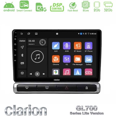 Clarion GL700 Lite Series 8Core Android ClarionOS 2+32GB Citroen C3 2016- Navigation Multimedia Tablet 9" Με Carplay & Android A