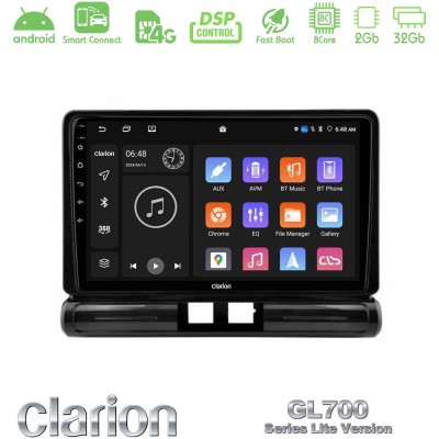 Clarion GL700 Lite Series 8Core Android ClarionOS 2+32GB Citroen C3 2016- Navigation Multimedia Tablet 9" Με Carplay & Android A