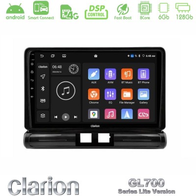 Clarion GL700 Lite Series 8Core Android ClarionOS 6+128GB Citroen C3 2016- Navigation Multimedia Tablet 9" Με Carplay & Android 