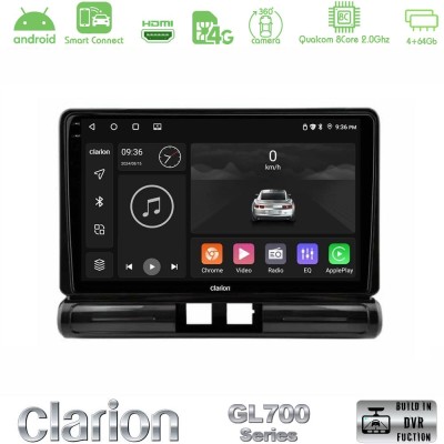 Clarion GL700 Series 8Core Android ClarionOS 4+64GB Citroen C3 2016- Navigation Multimedia Tablet 9" Με Carplay & Android Auto