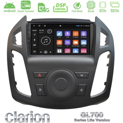 Clarion GL700 Lite Series 8Core Android ClarionOS 2+32GB Ford Transit Connect Navigation Multimedia Tablet 9" Με Carplay & Andro