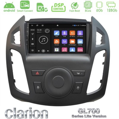 Clarion GL700 Lite Series 8Core Android ClarionOS 6+128GB Ford Transit Connect Navigation Multimedia Tablet 9" Με Carplay & Andr