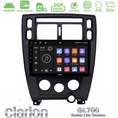 Clarion GL700 Lite Series Hyundai Tucson 2006 – 2013 8Core Android ClarionOS 2+32GB Navigation Multimedia Tablet 10" Με Carplay 