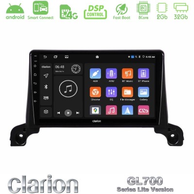 Clarion GL700 Lite Series 8Core Android ClarionOS 2+32GB Peugeot 3008/5008 2017-2023 Navigation Multimedia Tablet 9" Με Carplay 