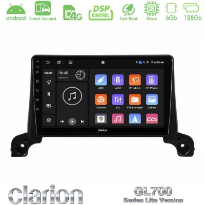 Clarion GL700 Lite Series 8Core Android ClarionOS 6+128GB Peugeot 3008/5008 2017-2023 Navigation Multimedia Tablet 9" Με Carplay