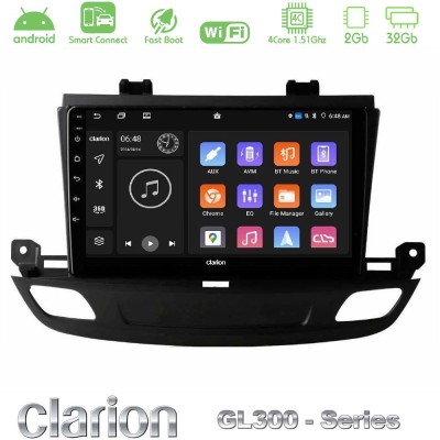 Clarion GL300 Series 4Core Android ClarionOS 2+32GB Opel Insignia 2 2017-2020 Navigation Multimedia Tablet 9" Με Carplay & Andro