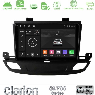 Clarion GL700 Series 8Core Android ClarionOS 4+64GB Opel Insignia 2 2017-2020 Navigation Multimedia Tablet 9" Με Carplay & Andro