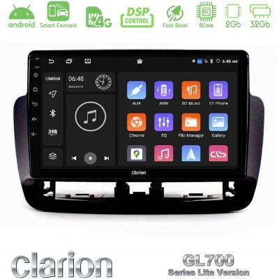 Clarion GL700 Lite Series 8Core Android ClarionOS 2+32GB Seat Ibiza 2012-2015 Navigation Multimedia Tablet 9" Με Carplay & Andro