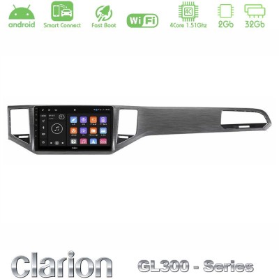 Clarion GL300 Series 4Core Android ClarionOS 2+32GB VW Sportsvan 2014-2020 Navigation Multimedia Tablet 9" Με Carplay & Android 