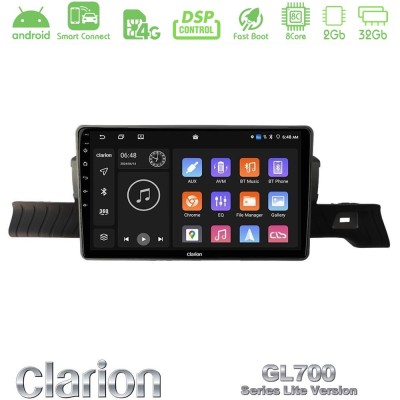 Clarion GL700 Lite Series 8Core Android ClarionOS 2+32GB Citroen C3 You 2025- Navigation Multimedia Tablet 9" Με Carplay & Andro