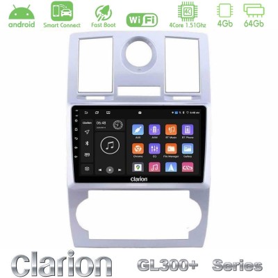 Clarion GL300+ Series 4Core Android ClarionOS 4+64GB Chrysler 300C Navigation Multimedia Tablet 9"