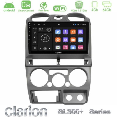 Clarion GL300+ Series 4Core Android ClarionOS 4+64GB Isuzu D-Max 2007-2011 Navigation Multimedia Tablet 9"