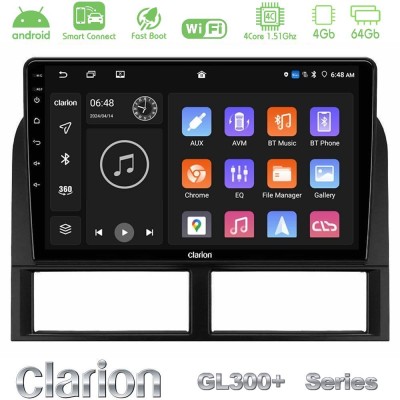 Clarion GL300+ Series 4Core Android ClarionOS 4+64GB Jeep Grand Cherokee 1999-2004 Navigation Multimedia Tablet 9"