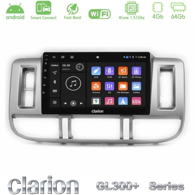 Clarion GL300+ Series 4Core Android ClarionOS 4+64GB Nissan X-Trail (T30) 2000-2003 Navigation Multimedia Tablet 9"