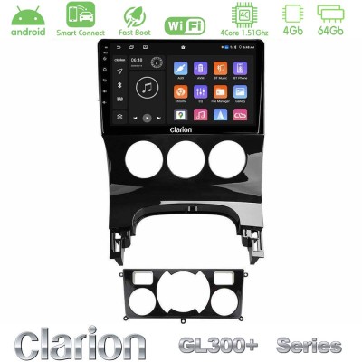 Clarion GL300+ Series 4Core Android ClarionOS 4+64GB Peugeot 3008 AUTO A/C Navigation Multimedia Tablet 9"