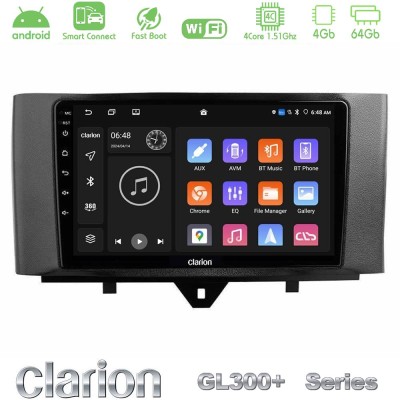 Clarion GL300+ Series 4Core Android ClarionOS 4+64GB Smart 451 Facelift Navigation Multimedia Tablet 9"