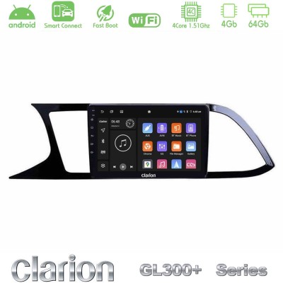 Clarion GL300+ Series 4Core Android ClarionOS 4+64GB Seat Leon 2013 – 2019 Navigation Multimedia Tablet 9"
