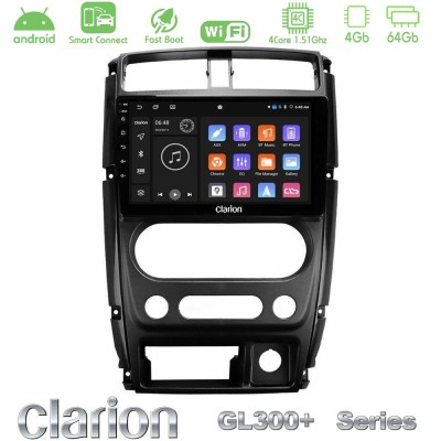 Clarion GL300+ Series 4Core Android ClarionOS 4+64GB Suzuki Jimny 2007-2017 Navigation Multimedia Tablet 9"