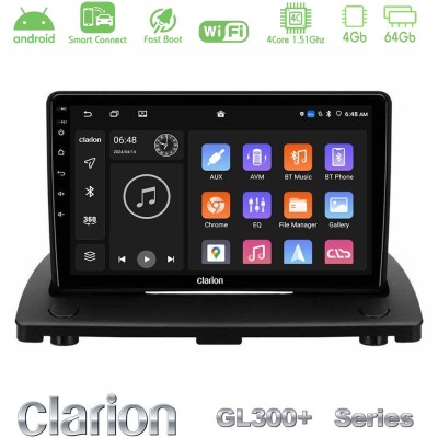 Clarion GL300+ Series 4Core Android ClarionOS 4+64GB Volvo XC90 2006-2014 Navigation Multimedia Tablet 9"