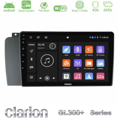 Clarion GL300+ Series 4Core Android ClarionOS 4+64GB Volvo S60 2004-2009 Navigation Multimedia Tablet 9"