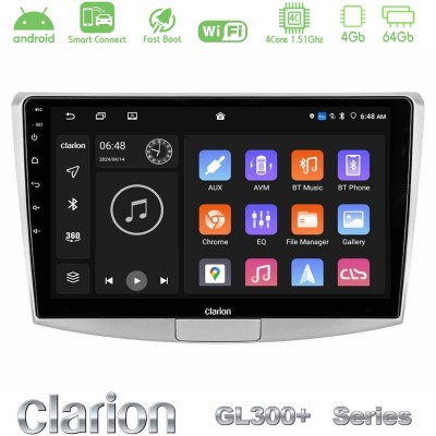 Clarion GL300+ Series 4Core Android ClarionOS 4+64GB VW Passat Navigation Multimedia Tablet 10"