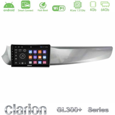 Clarion GL300+ Series 4Core Android ClarionOS 4+64GB Alfa Romeo Giulietta 2010-2014 Navigation Multimedia Tablet 9"