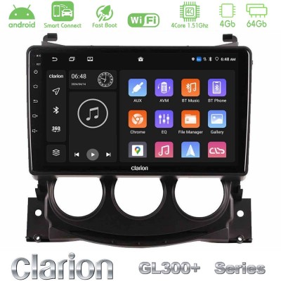 Clarion GL300+ Series 4Core Android ClarionOS 4+64GB Nissan 370Z 2009-2013 Navigation Multimedia Tablet 9"