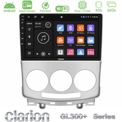 Clarion GL300+ Series 4Core Android ClarionOS 4+64GB Mazda 5 2004-2010 Navigation Multimedia Tablet 9"