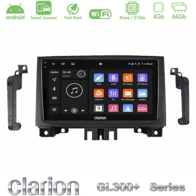 Clarion GL300+ Series 4Core Android ClarionOS 4+64GB Mercedes Sprinter/VW Crafter 2006-2018 Navigation Multimedia Tablet 9"