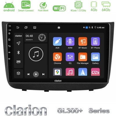 Clarion GL300+ Series 4Core Android ClarionOS 4+64GB Mercedes Vito/Viano 2003-2006 Navigation Multimedia Tablet 10"