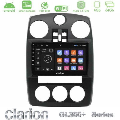 Clarion GL300+ Series 4Core Android ClarionOS 4+64GB Chrysler PT-Cruiser 2000-2005 Navigation Multimedia Tablet 9"