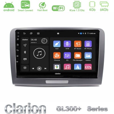 Clarion GL300+ Series 4Core Android ClarionOS 4+64GB Skoda Superb 2008-2015 Navigation Multimedia Tablet 9"