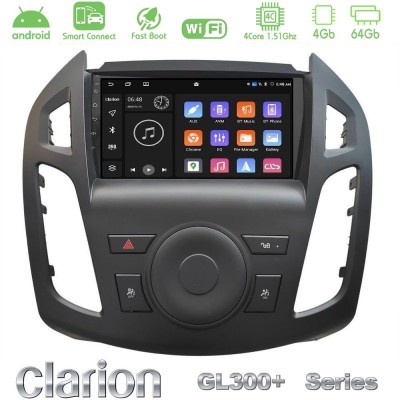 Clarion GL300+ Series 4Core Android ClarionOS 4+64GB Ford Transit Connect 2013-2018 Navigation Multimedia Tablet 9"