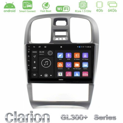 Clarion GL300+ Series 4Core Android ClarionOS 4+64GB Hyundai Sonata 2001-2005 Navigation Multimedia Tablet 9"