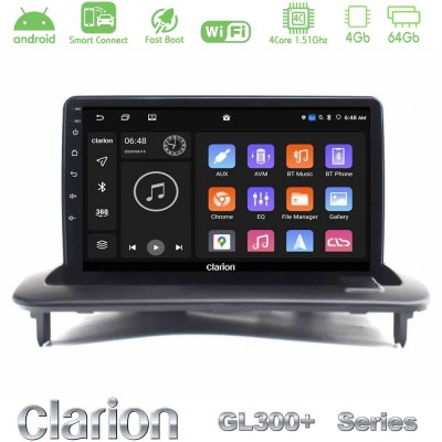 Clarion GL300+ Series 4Core Android ClarionOS 4+64GB Volvo S40/C30/C70 Navigation Multimedia Tablet 9"