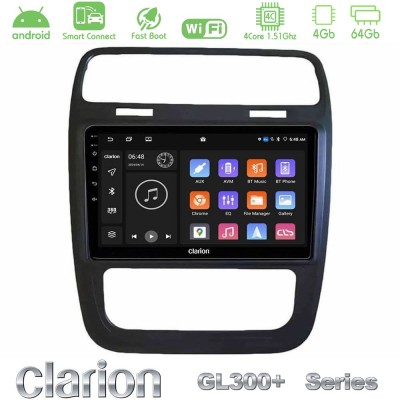 Clarion GL300+ Series 4Core Android ClarionOS 4+64GB VW Scirocco 2014 – 2017 Navigation Multimedia Tablet 9"
